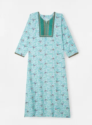All-Over Printed Jalabiya 