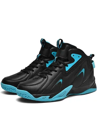 New Basketball Shoe Leather Waterproof High Top Shoe 