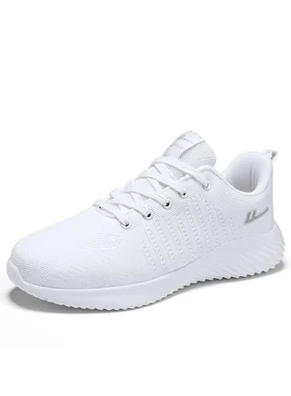 Fashionable And Versatile Breathable Shock Absorbing Sports Mesh Shoes 