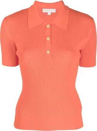 Recycled Viscose-Blend Polo Top