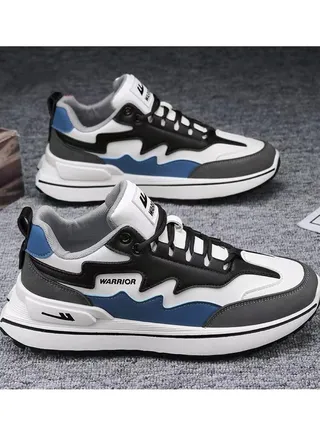 Men's Trendy And Versatile Leather Casual Sports Shoes 