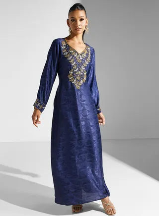 Embellished Embroidered Jalabiya