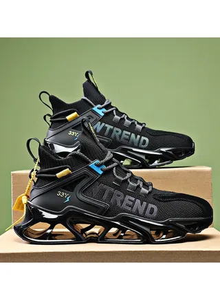 New High Top Comfortable and Breathable Basketball Shoe 