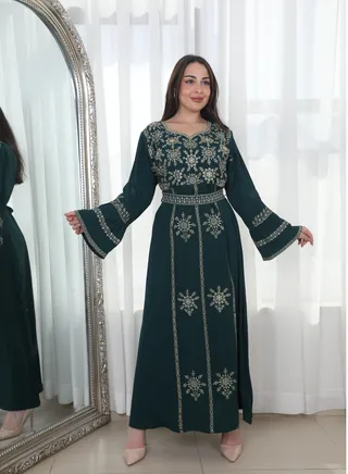 Women's Summer Long Jalabiya Maxi Style Dress Women in Regular to Plus Size Zr326 