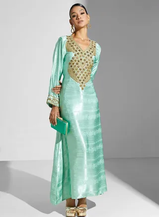 Embellished Embroidered Jalabiya 