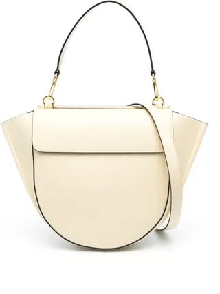 Hortensia Medium Handbag In White Leather Woman