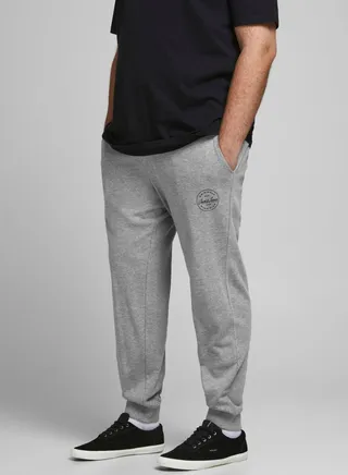Casual Cuffed Sweatpants Grey 