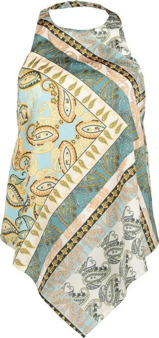 Corsica Halter Top in Sea Glass