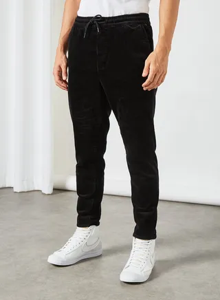 Corduroy Sweatpants Black 