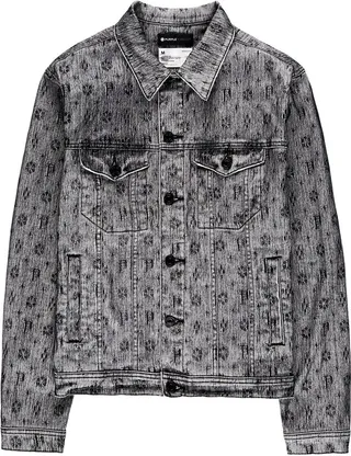 All-Over Logo-Print Denim Jacket