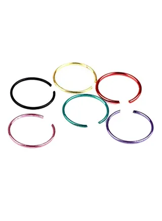 40-Piece Stainless Steel Nose Rings 