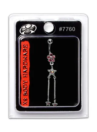 316L Stainless Steel Navel Star Ring 