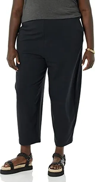 Amazon Essentials Women's Terry Cotton & Modal Barrel-Leg Sweatpant (Previously Daily Ritual)