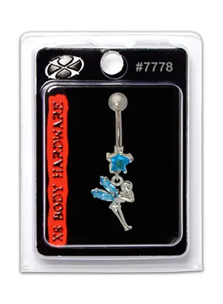 316L Stainless Steel Dangle Navel Ring 