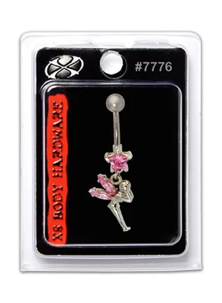 316L Stainless Steel Dangle Navel Ring 