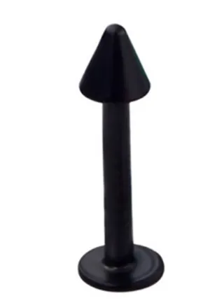 Stainless Steel Threaded Cone Labret Lip Ring 