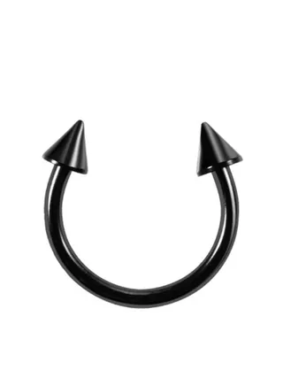 Stainless Steel Cone Horseshoe Nose Ring 