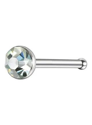 Stone Studded Round Shaped Nose Ring 