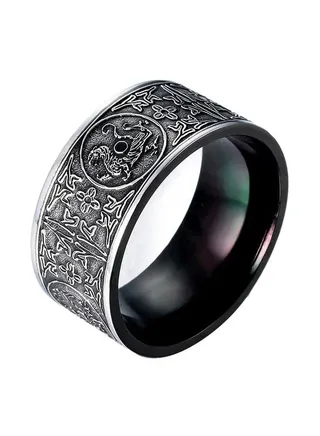Titanium Steel Retro Ring,  Personalized Ring Jewelry , Fashion Elegant Gifts 