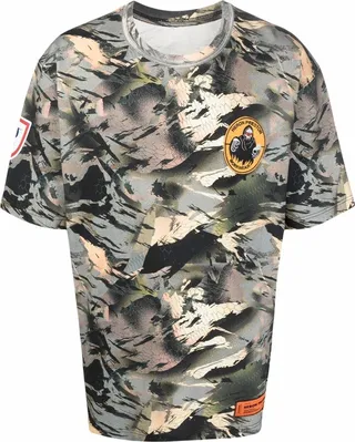 camouflage-print cotton T-shirt