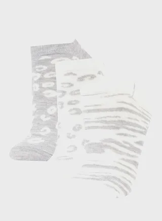 Women 3 Pack Cotton Booties Socks