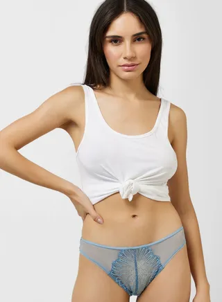 High Leg  Strap Detail Brief 
