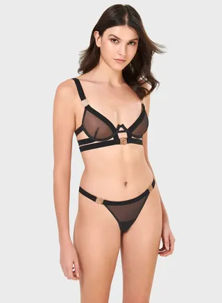 Mesh Detail Thong 