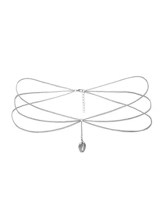 Alloy Multi-Layer Design Tassel Decor Waist Chain 