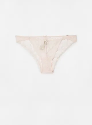 Lace Brazilian Briefs Pink 