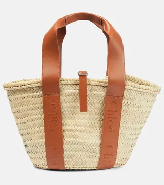 Sense Medium raffia tote bag
