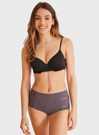 High Leg Cut Out Brief 