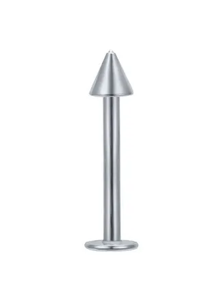 Stainless Steel Threaded Cone Labret Lip Ring 