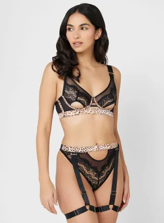High Leg Lace Brief