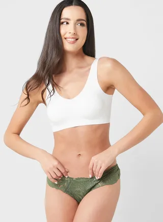 Lace High Leg Brief 
