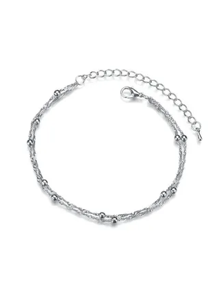 Alloy Double- Layer Beach Style Anklet Chain 