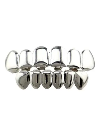 Hip Hop Plated Teeth Grillz 