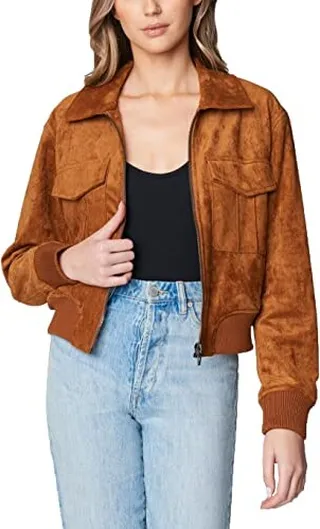 [BLANKNYC] Womens Luxury Clothing Bomber Jacket