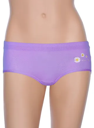 Floral Printed Brief Purple 