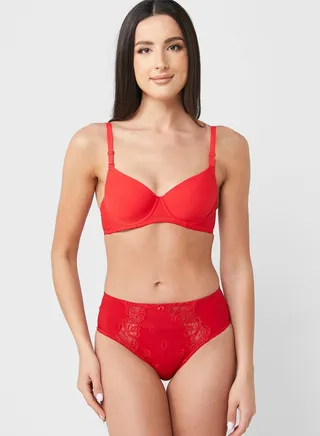 Lace High Leg Brief 