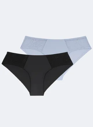 2 Pack High Leg  Brief 