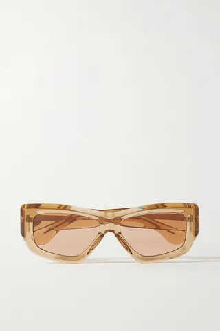 Port Tanger - Kaswara Square-frame Acetate Sunglasses - Neutrals