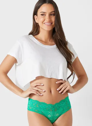 Lace High Leg Brief 