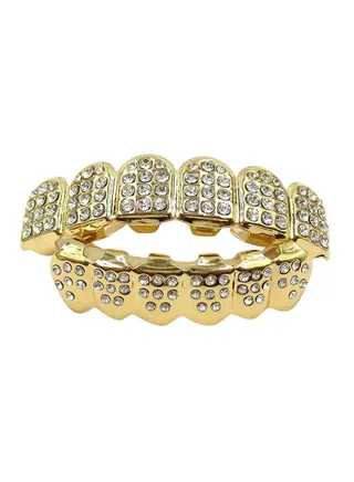 Hip Hop Plated Teeth Grillz 