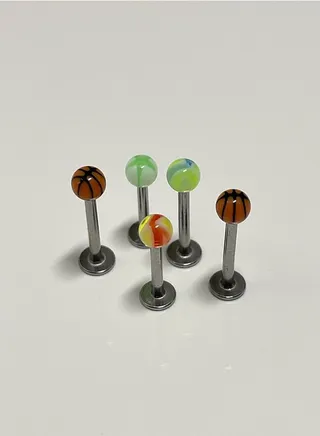 5 Pieces of body piercing accessories trendy eyebrow ring to decorate the eyebrow lips and tongue 