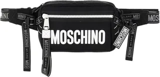 Moschino Logo Printed Taped Belt Bag