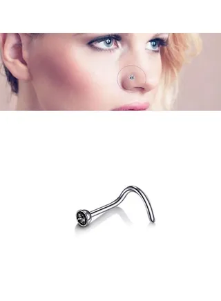 Body Piercing Accessories Fashionable Nose Stud Ring To Decorate The Nose With Sparkling Crystal Piece 