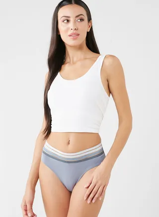 Striped High Leg Brief 