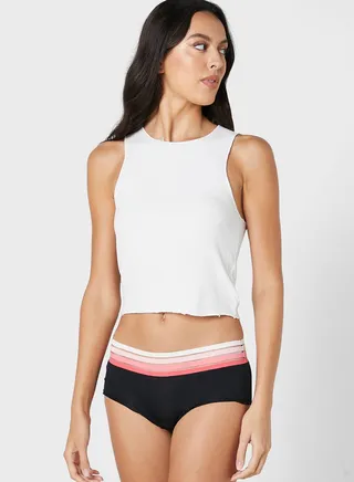 Striped High Leg Brief 
