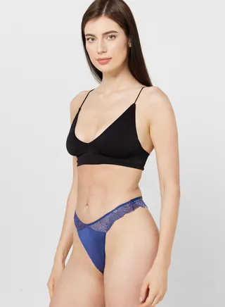 High Leg Lace Brief 