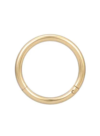 Stainless Steel Hinged Nose Hoop Ring 
